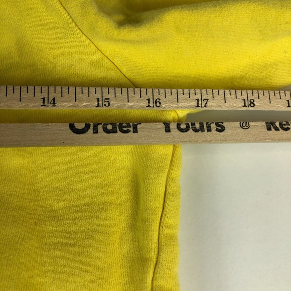 Kith Sponge Bob Squarepants Kids 7 Yellow & Black Embroidered Long Sleeve Hoodie - Picture 12 of 13